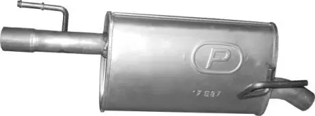 Глушитель алюм. сталь, задн. часть Opel Meriva A 07/04-05/10 POLMOSTROW 17.587