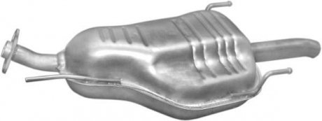 Глушник, алюміній. сталь, задн. частина Opel Zafira 2.0Di TD; 2.0/2.2DTi TD 99-05 POLMOSTROW 17.610