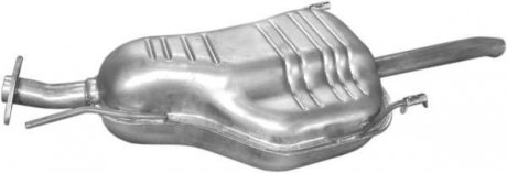 Глушник (задня частина) алюмінійована сталь Opel Astra G 1.8,2.0 sedan (98-04) POLMOSTROW 17.612 (фото 1)
