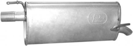 Глушник (задня частина) алюмінійована сталь Opel Meriva A 1.6i (03-04), 1.6i MPV (03-05) POLMOSTROW 17.622