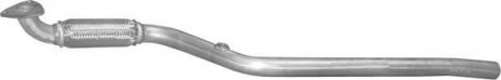 Глушник, алюміній. сталь, передн. частина Opel Meriva A 1.6i MPV 03-04, 1.6i-16V MPV 03-05 POLMOSTROW 17.629 (фото 1)