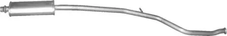 Глушитель алюм. сталь, средн. часть Peugeot 206 1.6i-16V 10/00-10/05 POLMOSTROW 19.19