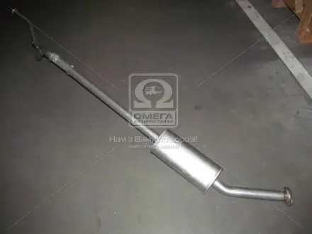 Алюм глушник. сталь, середн. частина Peugeot 307 1.6i-16V combi 02- POLMOSTROW 19.210