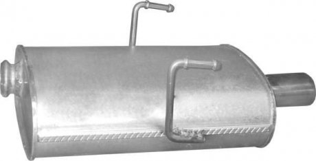 Глушник, алюміній. сталь, задн. частина Peugeot 406 2.0i-16V 97-04 coupe POLMOSTROW 19.212 (фото 1)