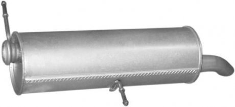 Глушник, алюміній. сталь, задн. частина Peugeot 307 2.0i -16V 03/02-06/05 POLMOSTROW 19.223 (фото 1)