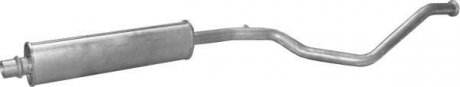 Глушник, алюміній. сталь, середн. частина Peugeot 307 2.0i -16V 03/02-06/05 POLMOSTROW 19.224
