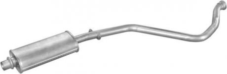 Глушник, алюміній. сталь, середн. частина Peugeot 306 1.8i 16S kat 93-98 POLMOSTROW 19.58 (фото 1)