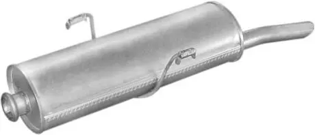 Глушитель, алюм. сталь, задн. часть Peugeot 306 1.4-1.8 sedan kat 94- POLMOSTROW 19.61