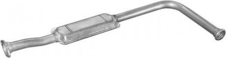 Глушник, алюміній. сталь, середн. частина Renault Clio 1.2i; 1.4i kat 90-98 POLMOSTROW 21.10