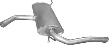 Алюм глушник. сталь, задн. частина Seat Altea XL / Toledo 1.9 TDi 03/06-12/10 POLMOSTROW 23.30