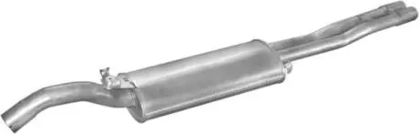 Алюм глушник. сталь, задн. частина Seat Toledo 91-96 1.8i/1.8i 16V/2.0i kat POLMOSTROW 23.42