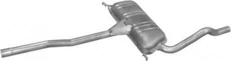 Алюм глушник. сталь, середн. частина Skoda Superb 1.9 TDi 01- POLMOSTROW 24.51 (фото 1)
