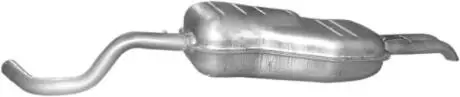 Алюм глушник. сталь, задн. частина Skoda Octavia 1.8i-20V, 2.0i, Seat Toledo 1.8i Turbo-20V 98-05 VW Bora1.6 FSi 01-05, 2.0i 98-05, Golf IV 1.6 FS POLMOSTROW 24.55