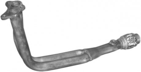 Глушник, алюміній. сталь, передн. частина Skoda Felicia 1.6i 10/94-01 POLMOSTROW 24.58