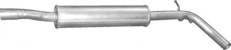 Глушитель алюм. сталь, средн. часть Skoda Roomster 1.4i 16V 05/06-03/10 POLMOSTROW 24.62 (фото 1)