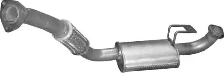 Глушитель, алюм. сталь, передн. часть Toyota Land Cruiser 4.2 Turbo Diesel 90-98 POLMOSTROW 26.291