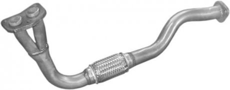 Глушник, алюміній. сталь, передн. частина Toyota Corolla 1.3 -12V/87-92/HB/SDN/Kombi POLMOSTROW 26.309
