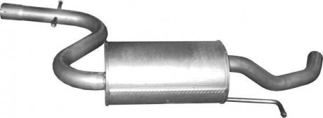 Глушитель алюм. сталь, средн. часть VW Touran 1.6 FSi POLMOSTROW 30.156 (фото 1)