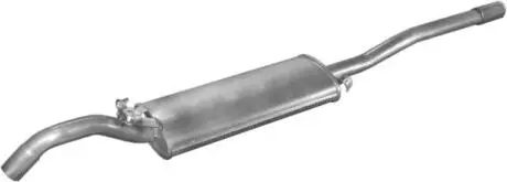 Глушитель алюм. сталь, задн. часть VW Jetta 1.3/1.6 89-92 POLMOSTROW 30.45