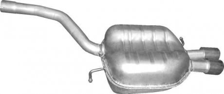 Глушитель алюм. сталь, задн. часть VW Passat 2.0 TDi Turbo Diesel 06/05-11/10 POLMOSTROW 30.53