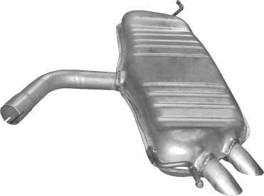 Глушник, алюміній. сталь, задн. VW Golf V 2.0 SDi Diesel hatchback 01/04-11/08 POLMOSTROW 30.617 (фото 1)