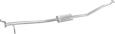 Алюм глушник. сталь, середн. частина Kia Shuma 1.8i 16V 98-2002 POLMOSTROW 47.18