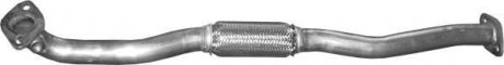 Труба приемная нержавеющая сталь Kia Sportage 2.0i (04-08)/Hyundai Tuscon 2.0 04- POLMOSTROW 47.35 (фото 1)