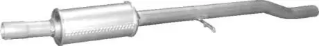 TгUMIK POLMOSTR╙W 59.02ALU МRODKOWY MINI ONE 1.4D 02-05 POLMOSTROW 5902