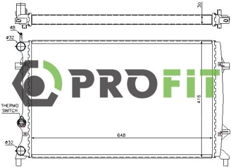 Радіатор охолоджування PROFIT 1740-0024