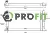 Радіатор охолоджування PROFIT 1740-0027 (фото 1)