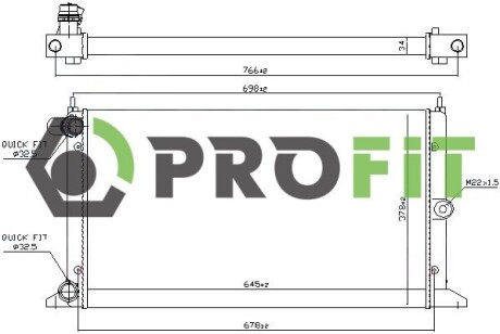 Радиатор охлаждения PROFIT 1740-0027