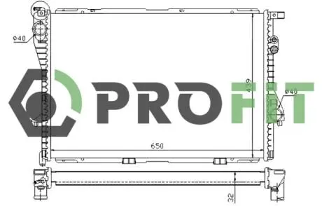 Радиатор охлаждения PROFIT 1740-0061