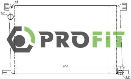 Радиатор охлаждения PROFIT 1740-0074