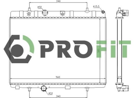 Радиатор охлаждения PROFIT 1740-0084