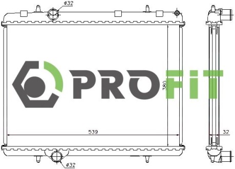 Радиатор охлаждения PROFIT 1740-0089