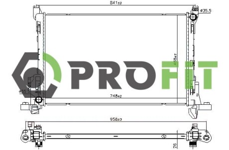 Радиатор охлаждения PROFIT 1740-0091 (фото 1)
