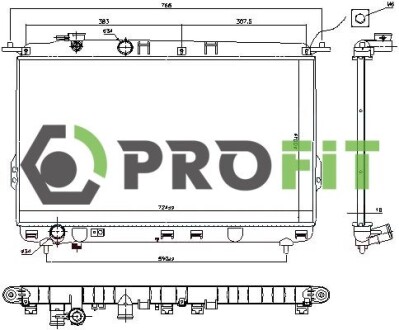 Радиатор охлаждения PROFIT 1740-0147