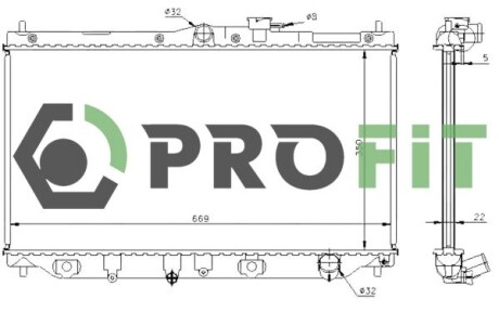 Радиатор охлаждения PROFIT 1740-0201