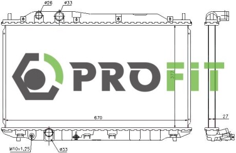 Радиатор охлаждения PROFIT 1740-0210