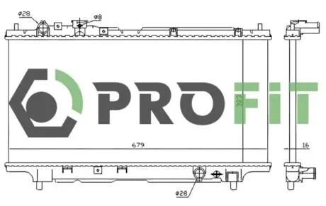 Радиатор охлаждения PROFIT 1740-0223