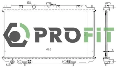 Радиатор охлаждения PROFIT 1740-0253