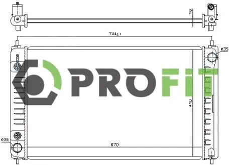Радиатор охлаждения PROFIT 1740-0266