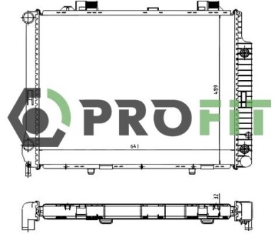 Радіатор охолоджування PROFIT 1740-0304 (фото 1)