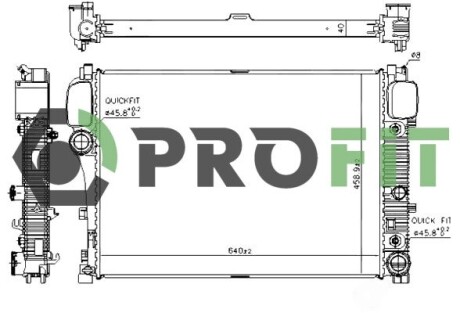 Радиатор охлаждения PROFIT 1740-0308