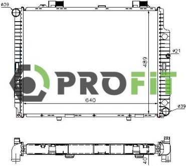 Радіатор охолоджування PROFIT 1740-0316 (фото 1)