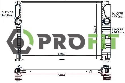 Радиатор охлаждения PROFIT 1740-0322 (фото 1)