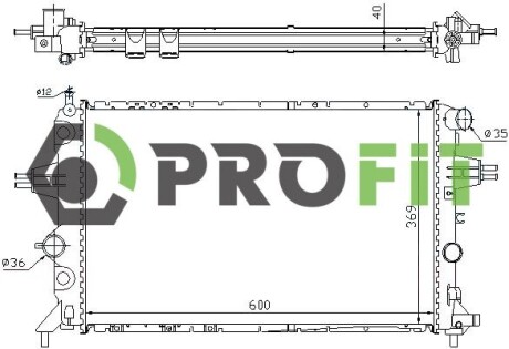 Радиатор охлаждения PROFIT 1740-0390