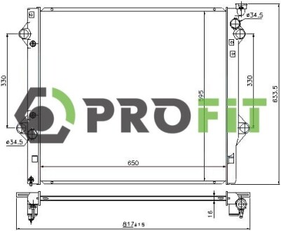 Радиатор охлаждения PROFIT 1740-0413