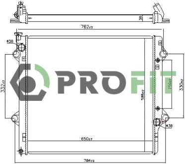 Радиатор охлаждения PROFIT 1740-0422 (фото 1)