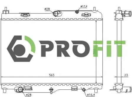 Радіатор охолодження PROFIT 1740-0434